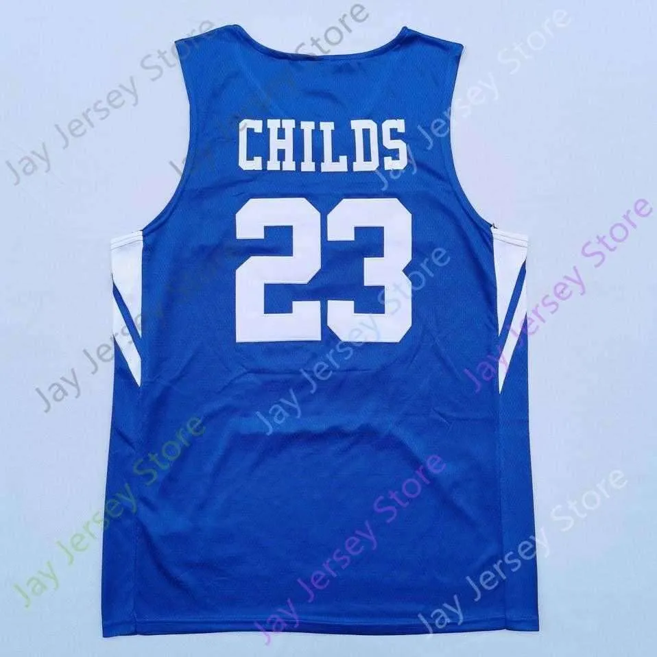 2020 New NCAA BYU Cougars Stats Jerseys 23 Childs Basketball Jersey College Blue Size Men Youth Adult All Stitched