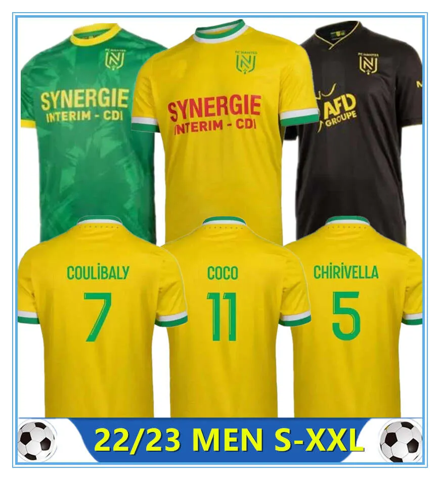 22 23 Maillots Fc Nantes Etoile Soccer Jerseys Home And Away 3th