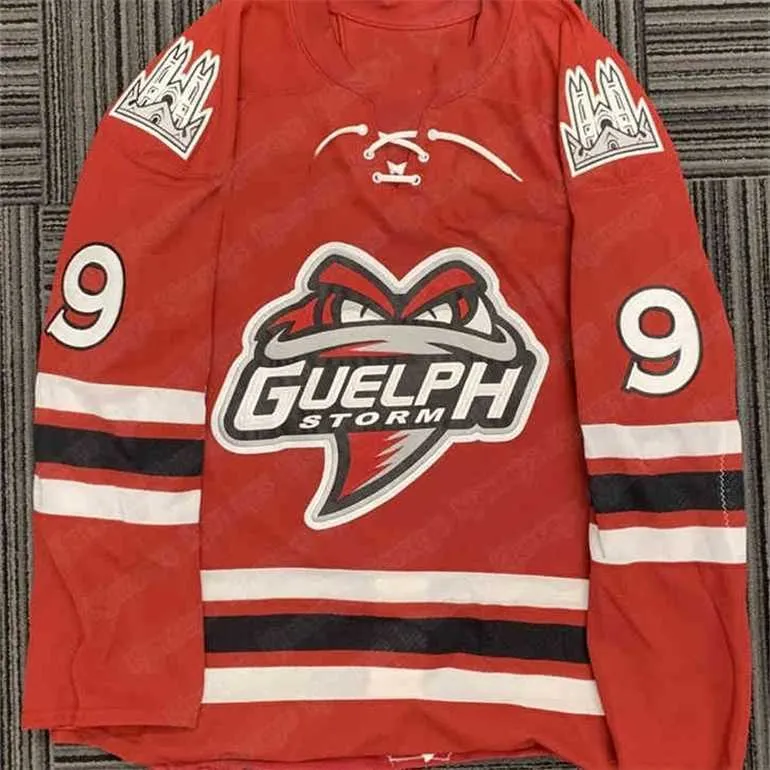 GLA 9 Nick Suzuki Guelph Storm Rare Hockey Jersey Youth Women Vintage Game Tweys Custom أي اسم أو رقم