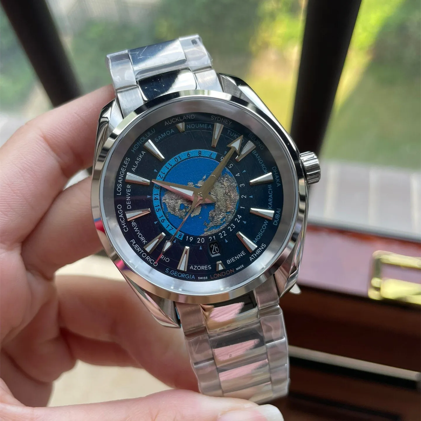 Omega Automatic Mechanical Fashion Watch Men s 41mm 904l Stainless Steel Super Luminous Sapphire Waterproof Sports Designer Watch Montre De Luxe