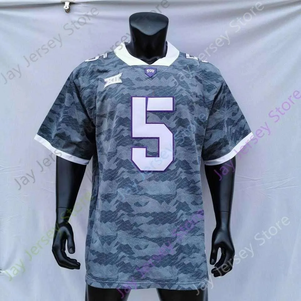 2020 New NCAA TCU Horned Frogs Jerseys 5 LaDainian Tomlinson College Football Jersey Camo Size Youth Adult