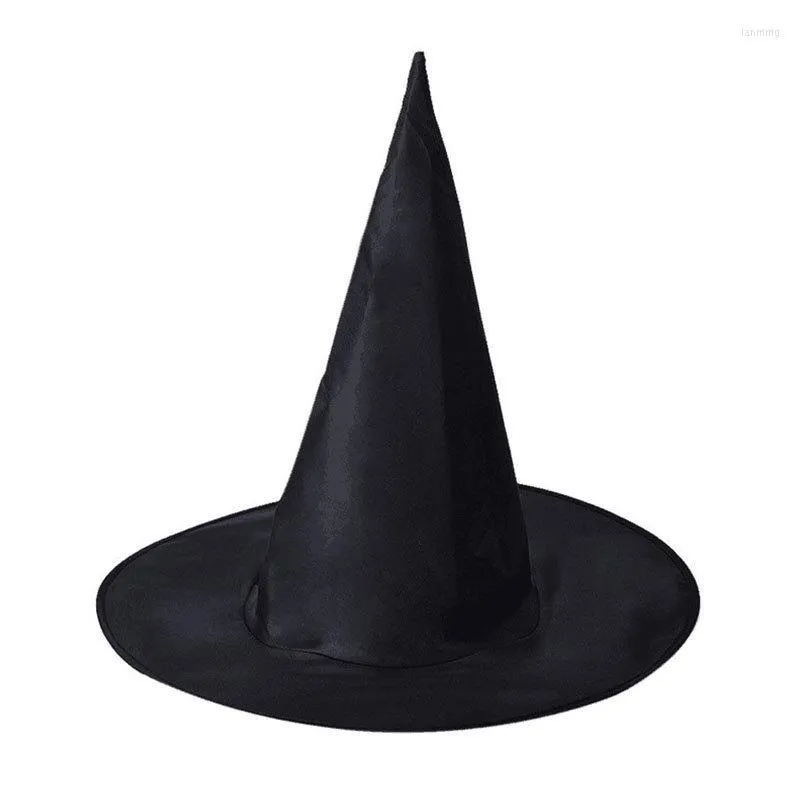 Party Masks Halloween Adult Womens Black Witch Hat For Fancy Dress Costume Accessory Fashion Peaked Cap