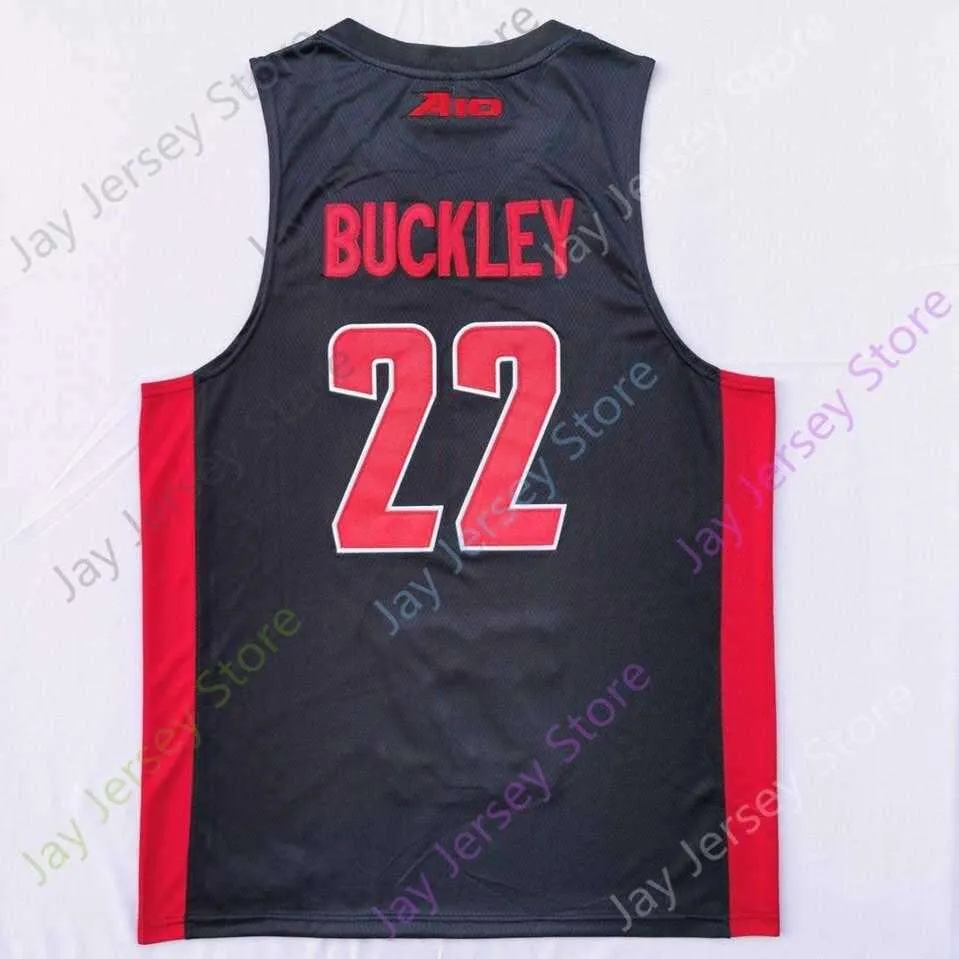 2020 New NCAA DUQ Duquesne Dukes Jerseys College 22 Buckley Basketball Jersey Black Size Youth Adult