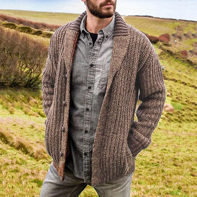 Men's Sweaters Cardigan Men Autumn Winter Thick Knitted Sweater Coats Causal Warm Fashion Mens #T2G