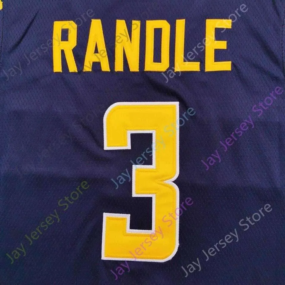 2020 New NCAA California Golden Bears Jerseys 3 Randle College Basketball Jersey Navy Size Youth Adult All Stitched Embroidery