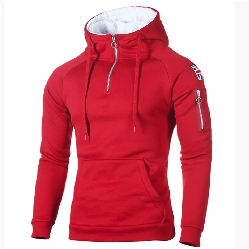 Männer Pullover Herbst Winter Pullover Mode Hoody Große Größe Warme Fleece Mantel Mit Kapuze Sweat Shirts Pull Homme Pullover 220924