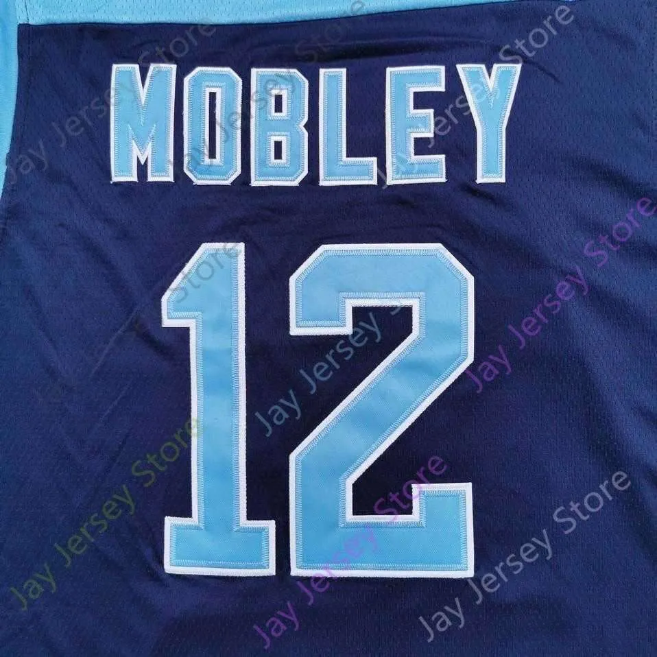 2020 New NCAA Rhode Island Jerseys 12 Cuttino Mobley College Basketball Jersey Navy Size Youth Adult All Stitched