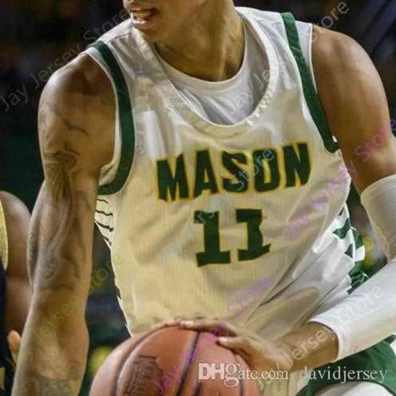 2020 George Mason Basketball Jersey NCAA College Jamal Hartwell II Javon Greene Miller Wilson Xavier Johnson Josh Oduro