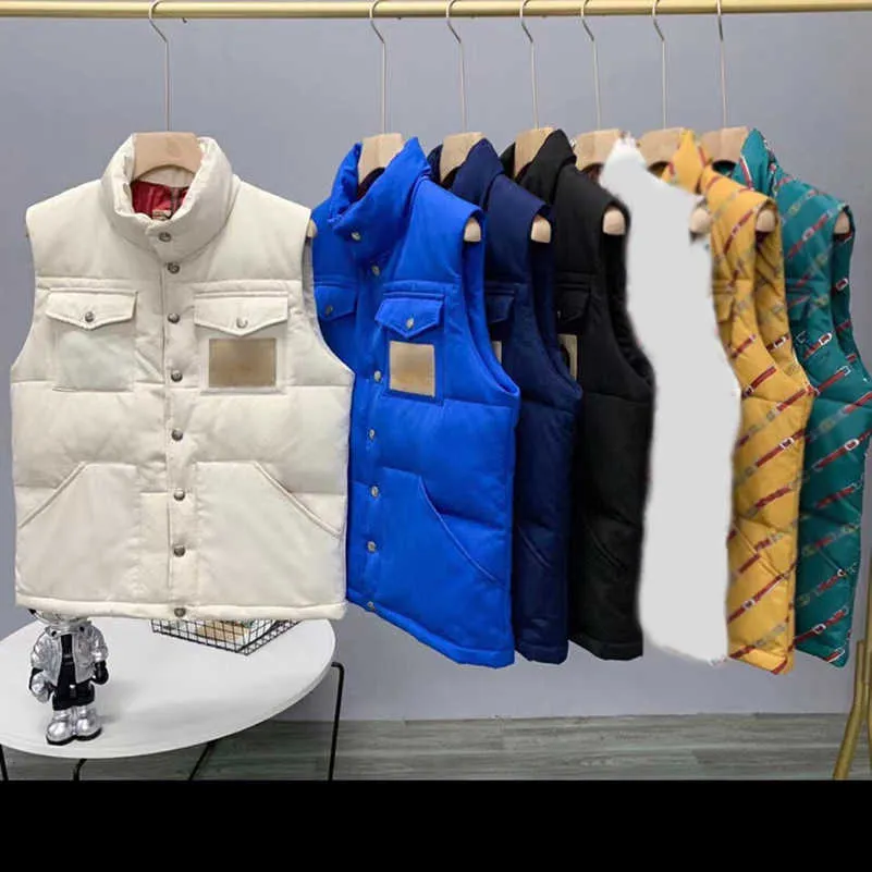 メンズダウンベストコート冬のパフジャケットの服アウターベストトップデザイナーパーカメンジャケットレターフラワーラグジュアリーストリートウェア