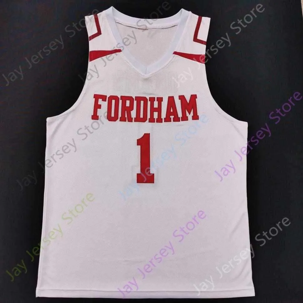 2020 New NCAA College Fordham Jerseys 1 Chuba Ohams Basketball Jersey Size Men Youth Adult All Stitched