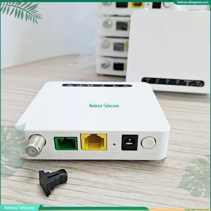 Equipamento de fibra óptica Banda dupla original 5pcs apc xpon 1ge wifi ont onu gpon epon modem sc catv firmware inglês sem adaptador de energia