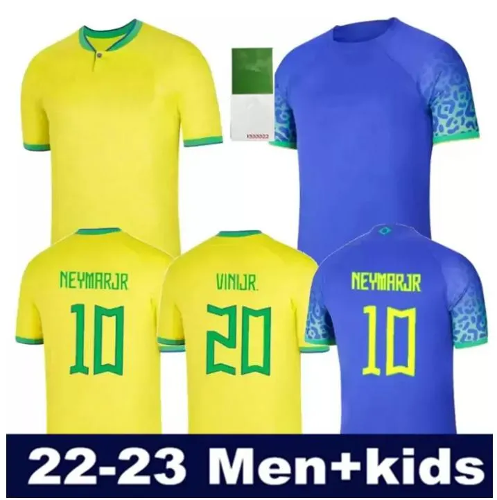 2022 brasiliani Richarlison G.JESUS maglie da calcio coppa del mondo camiseta 22/23 COUTINHO FIRMINO Marquinhos Casemiro brasil maglia da uomo maglia da calcio allenamento