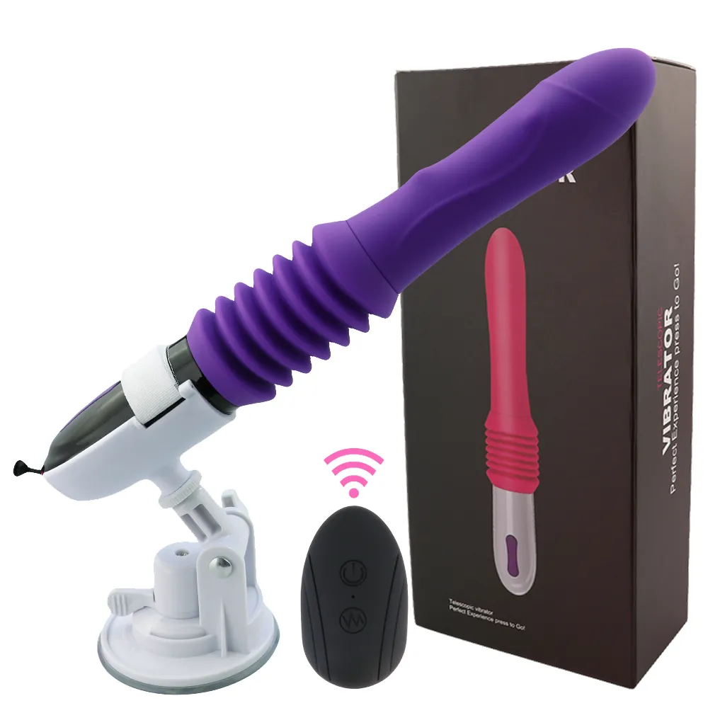 Vibrators Sex hine Telescopic Dildo Vibrator Automatic Up Down Massager G Spot Thrusting Retractable l T_voghion.com