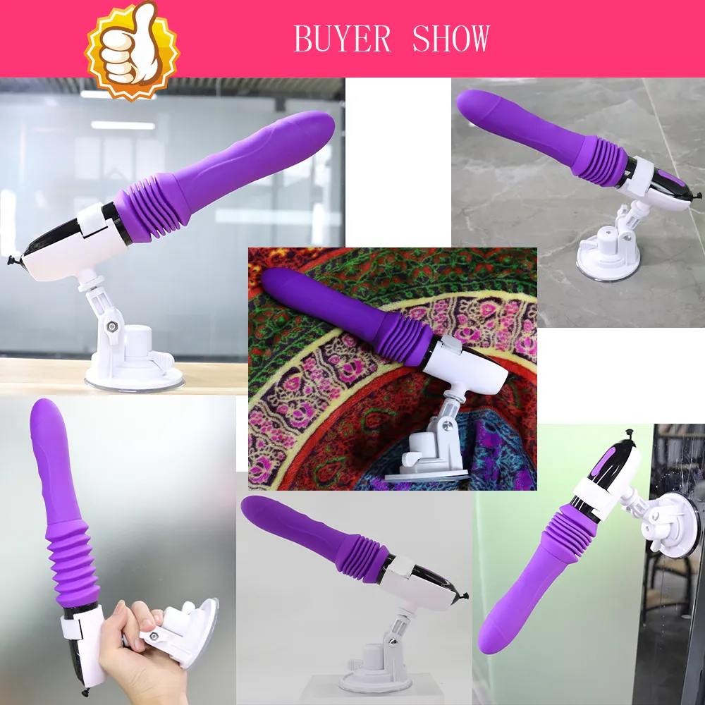 Vibrators Sex hine Telescopic Dildo Vibrator Automatic Up Down Massager G Spot Thrusting Retractable l T_voghion.com