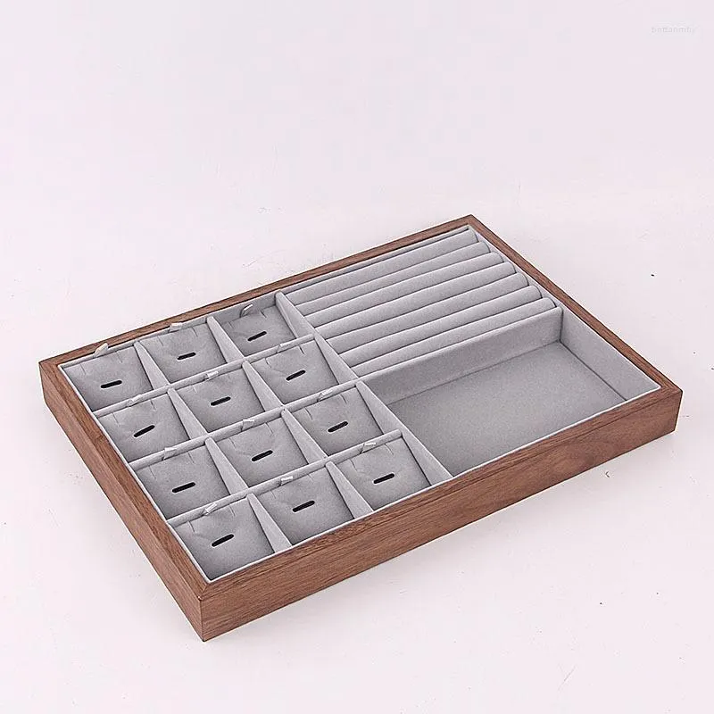 Sieraden zakjes ringen mode draagbare fluwelen ring display organisator box lade houder oorbel opslagcase showcase