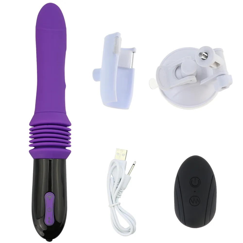 Vibrators Sex hine Telescopic Dildo Vibrator Automatic Up Down Massager G Spot Thrusting Retractable l T_voghion.com