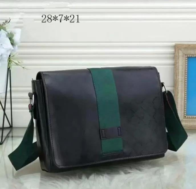 서류 가방 남자 가방 Sacoche 어깨 Crossbody 메신저 가방 럭셔리 망 디자이너 가죽 더블 Ophidia 줄무늬 핸드백 지갑 비즈니스 컴퓨터 가방의 배낭