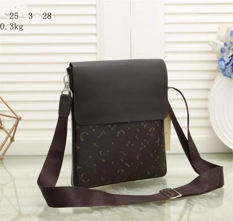 Erkekler postacı çantası Tasarımcı PU Crossbody cüzdan İş omuz çantası