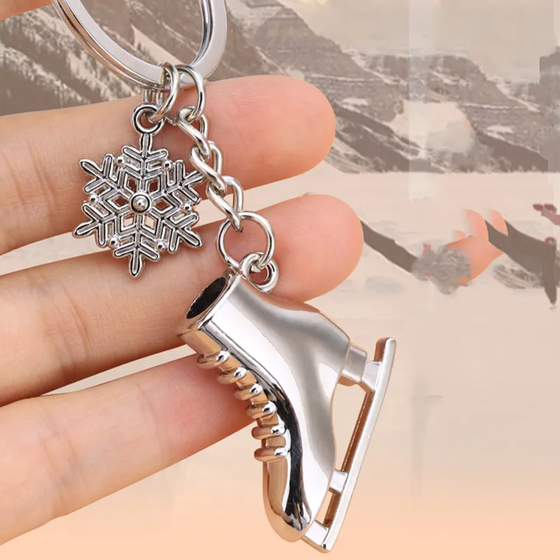 Sports Skate Keychain Pendant Car Keyring Ski Resort Souvenir Gift Key Chains