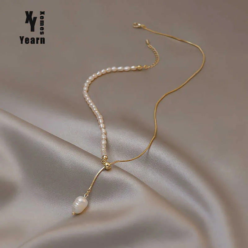 Neue Elegante Natürliche Barocke Perle Halskette Für Frau Sexy Hals Kette Zubehör Für Mode Schmuck Mädchen