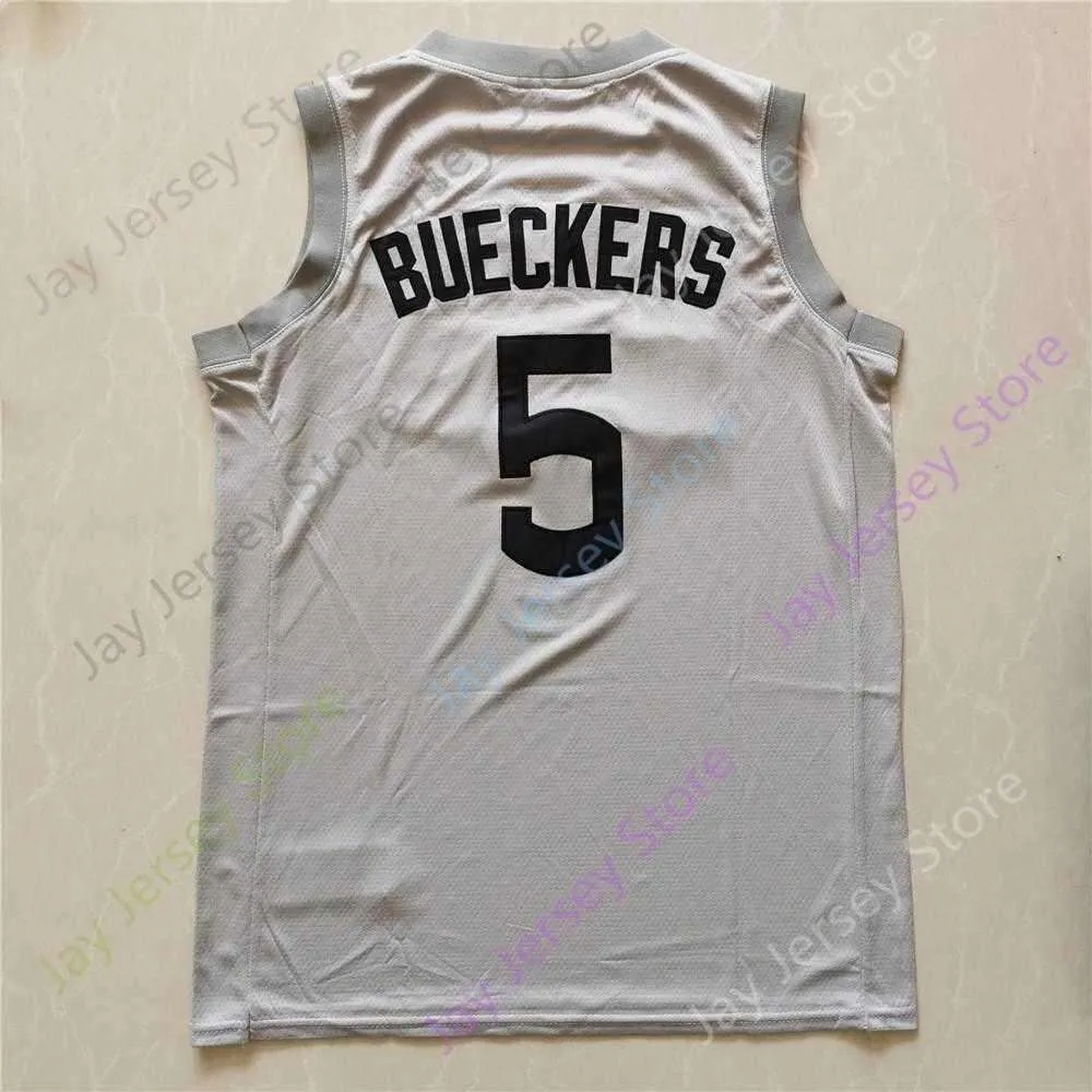 2021 New NCAA College Connecticut UConn Huskies Jersey 5 Paige Bueckers Grey Size S-3XL