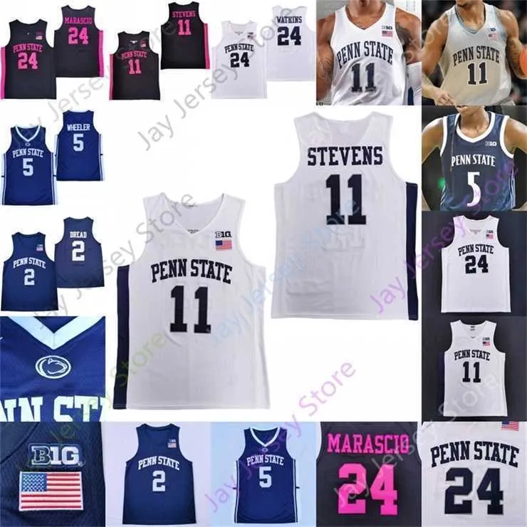 Mitch Custom Penn State Nittany Lions Basketball Jersey NCAA College Seth Lundy Abdou Tsimbila DJ Gordon Caleb Dorsey Patrick Kelly Trent Buttrick