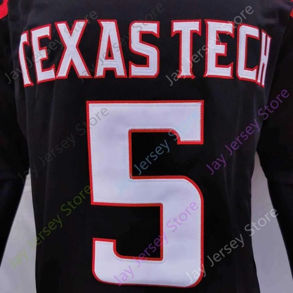 2020 New NCAA Texas Tech TTU Jerseys 5 Patrick Mahomes II College Football Jersey Size Youth Adult