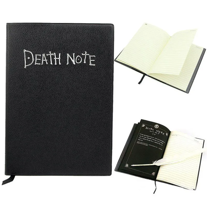 Notepads Anime Death Book Set Leather Journal Collectable Book School Grote thema schrijven 220927