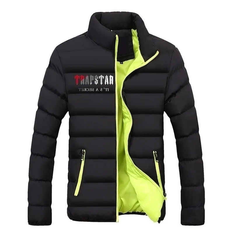 Men's Down Parkas Jackets Cotton Clothing Fashion TRAPSTAR Brand Sports Cycling Print Street Warm Casual Tops 220926