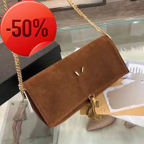 Designer Bags 24 New Deer Veet Texture luxury handbags Chain Armpit Shoulder Strap As Hand with the Original Box Size 2613 tote Factory Direct Sale Promotion