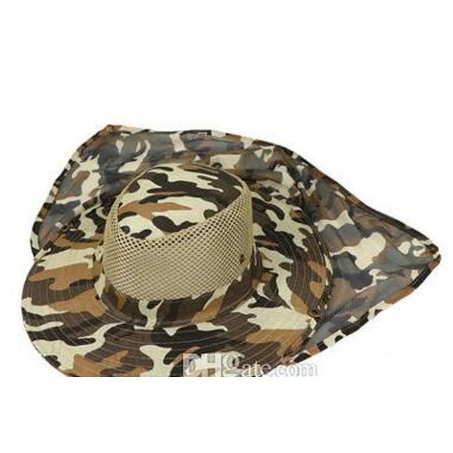 boonie hats outdoor camouflage caps sport leaf jungle military cap fishing hats sun screen gauze cap packable army bucket hat