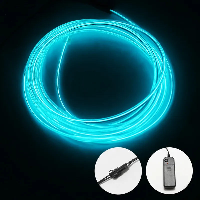 Neon Light String El Neon Drut pod samochodem elastyczne miękkie lampy rurowe świąteczne diody LED Znak Znak anime/korpus Kobieta/pokoje oświetlenie linowe RGB D2.5