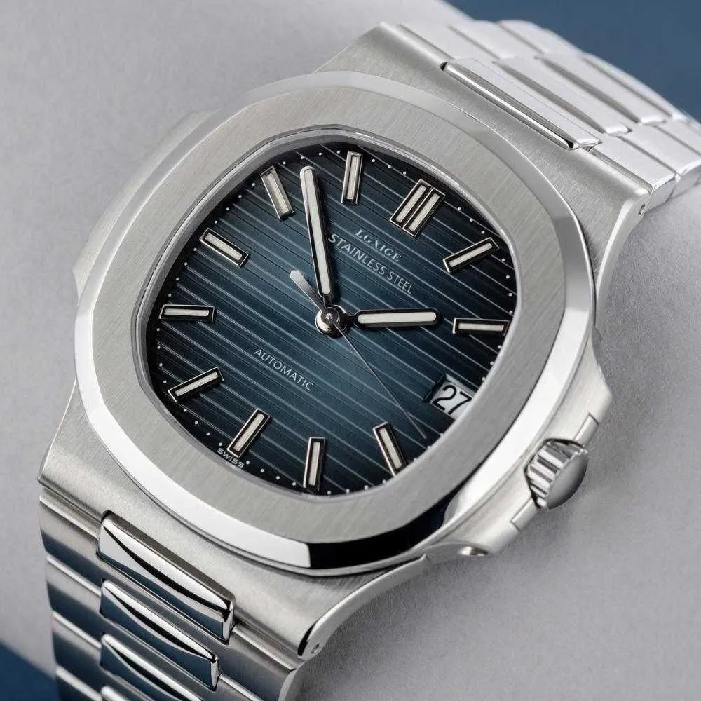 Top Automatic Wicking Mechanical Watch Men S Luxusmarke Sapphire Edelstahl Luminöser Hand