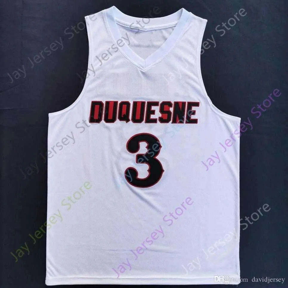 Custom NCAA Duquesne Dukes Basketball Jerseys College Sincere Carry Baylee Steele Michael Hughes Marcus Weathers Maceo Austin Nixon