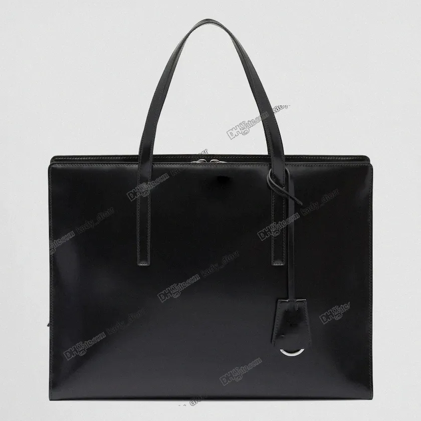 Re-Edition 1995 gebürstete Lederhandebag-Taschen Geometrische Silhouette-Bildschirm-Schriftzog Leder-Griffe Geldbörsen Keychain Large Mini Tote