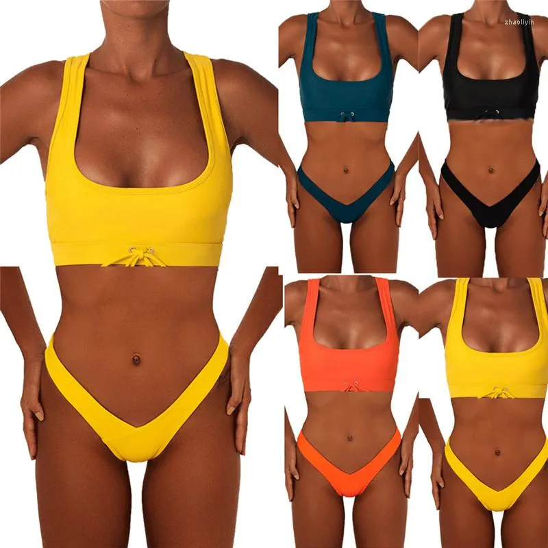 Women's Swimwear Sexy Womens Bikini Set Push-up Bra Bandage Padded Swimsuit Bathing Suit Women Summer Lot