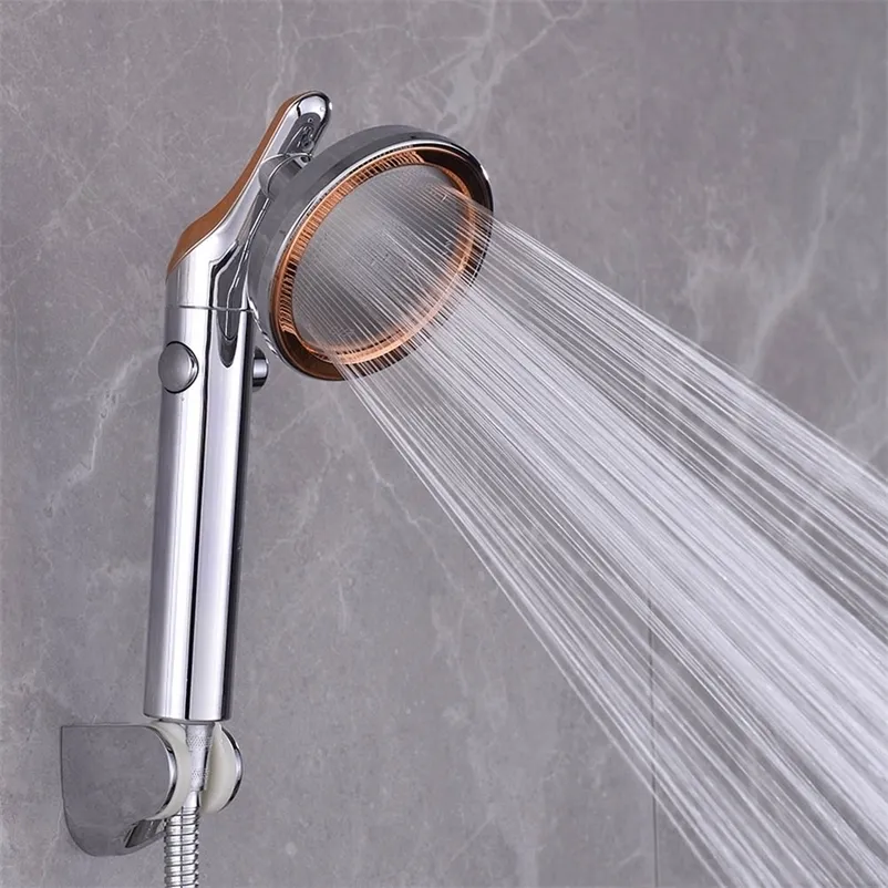 Pommeaux de douche de salle de bain pluie grand pommeau de douche de bain avec bouton cascade haute pression portable pour accessoires de salle de bain 220927