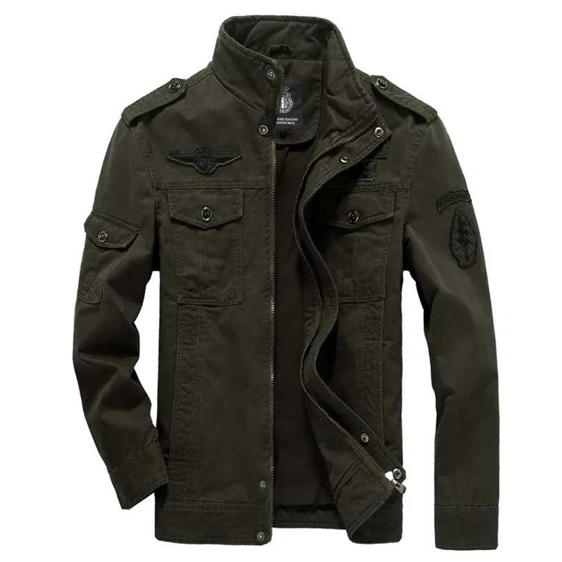 Men's Jackets Cotton Military Jacket Men Autumn Soldier MA 1 Style Army Male Brand Slothing Mens Bomber Plus Size M 6XL 220927