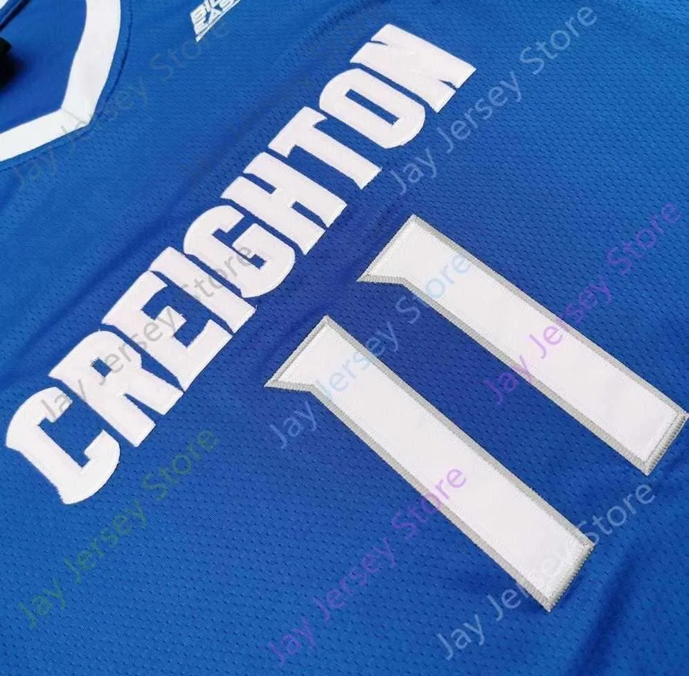 2020 New NCAA College Creighton Bluejays Jerseys 11 Marcus Zegarowski Basketball Jersey Size Men Youth Adult