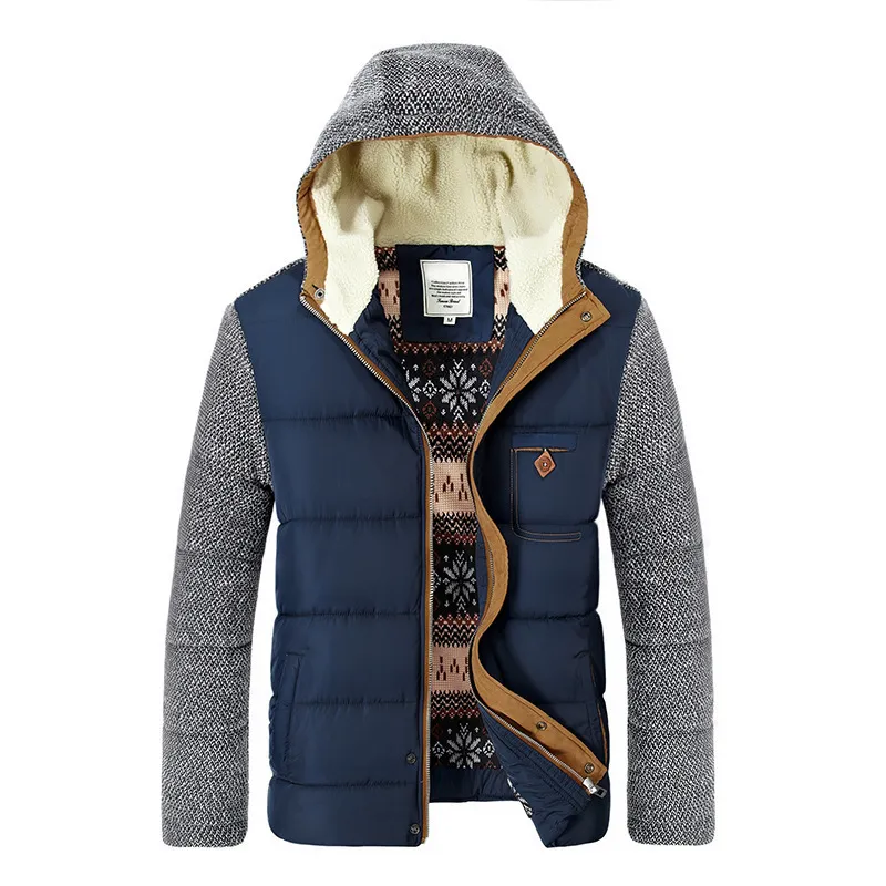 남자 다운 파카 브랜드 겨울 재킷 남자 유럽 크기 m 3xL 캐주얼 슬림면 두꺼운 남성 코트 후드가있는 따뜻한 카사코 마스쿨 리노 220927