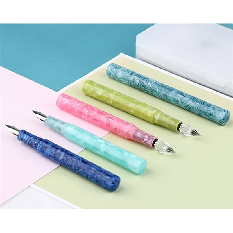 Füllfederhalter, Füllfederhalter, Dip-Pen, Dual-Purpose-Schüler, Praxis, Glasfeder, Büro, Schreibset, Geschenke, Kreativität, Schulbedarf, 220927