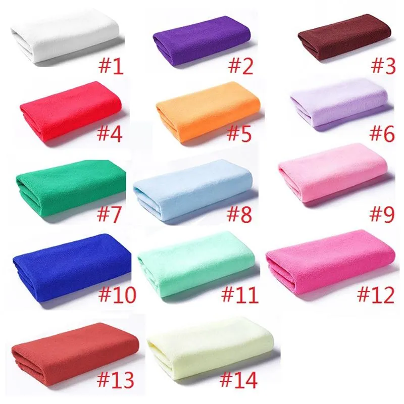 Polyester 30*60CM/12*24INCH Microfiber Kitchen Towel Soft Anti-Grease Lint Free Wiping Rags Quick Dry Hair Towels by sea T9I001871