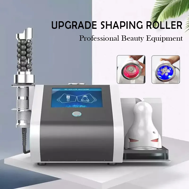 Portable Slim Equipment 9D Roller Massage 360 Degree Rotating Vacuum Lymphatic Drainage Skin Tightening Fat Reduce Machine