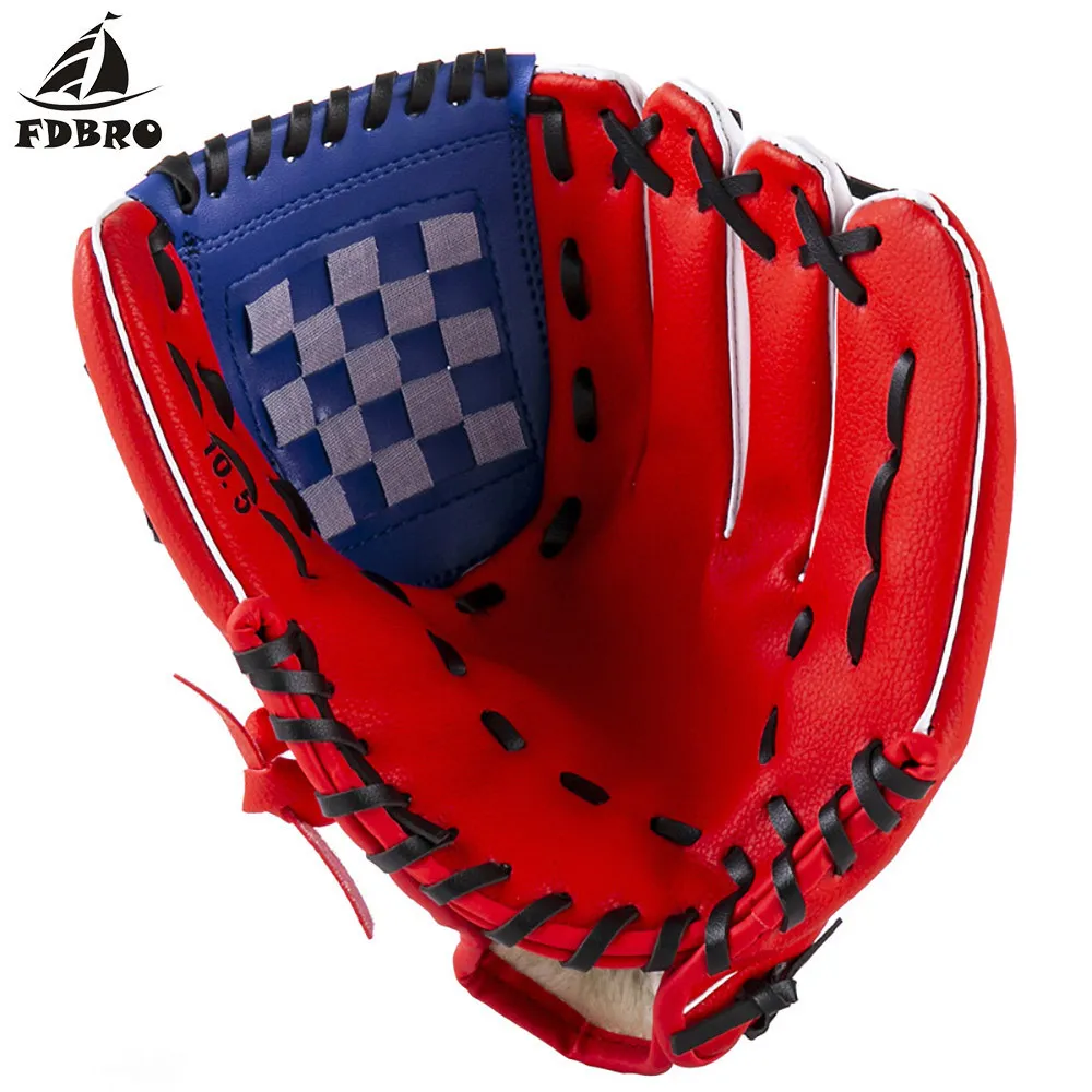 Sporthandskar fdbro 1st baseballutrustning baseball handske pu förtjockad baseball handske barn ungdom stängde softball baskade softballhandskar 220924