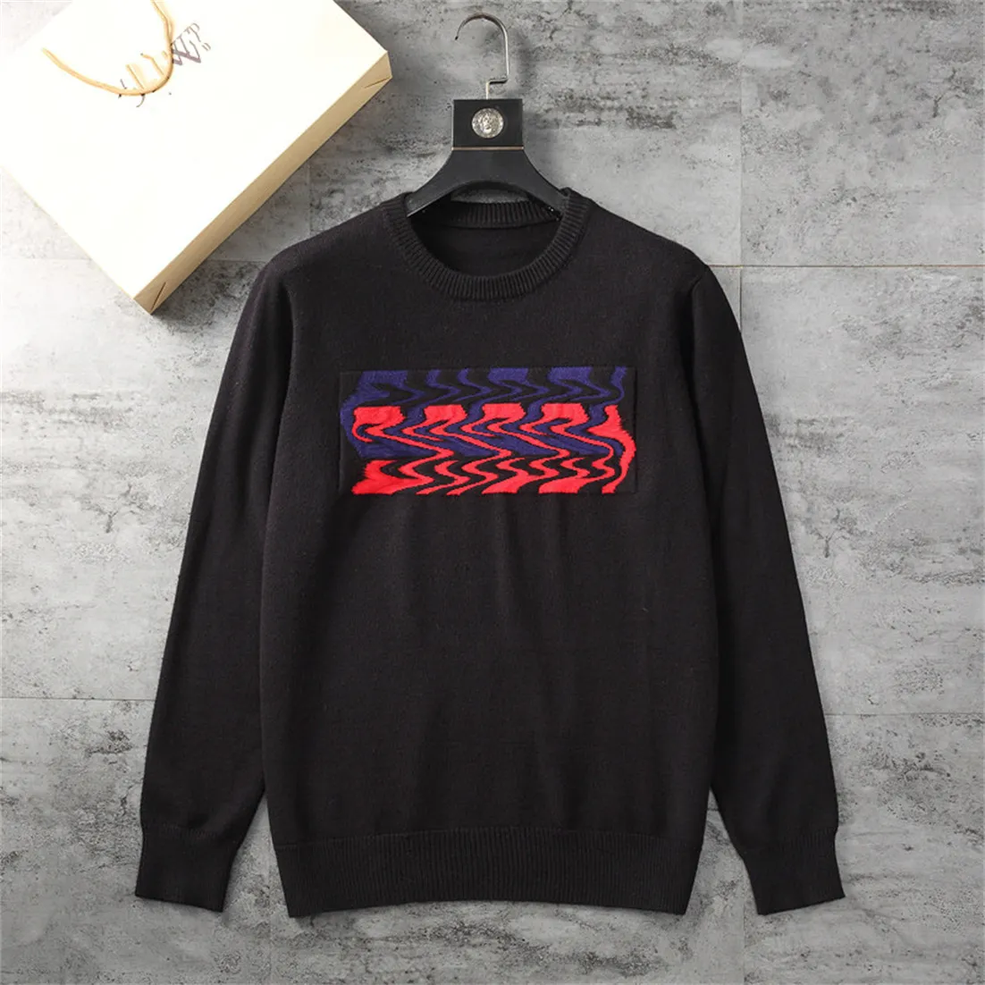 Lüks 2023 yeni erkek kazak örgü nakış hoodies jumper homme erkekler kadınlar uzun kollu kazak tasarımcısı moda sweatshirt