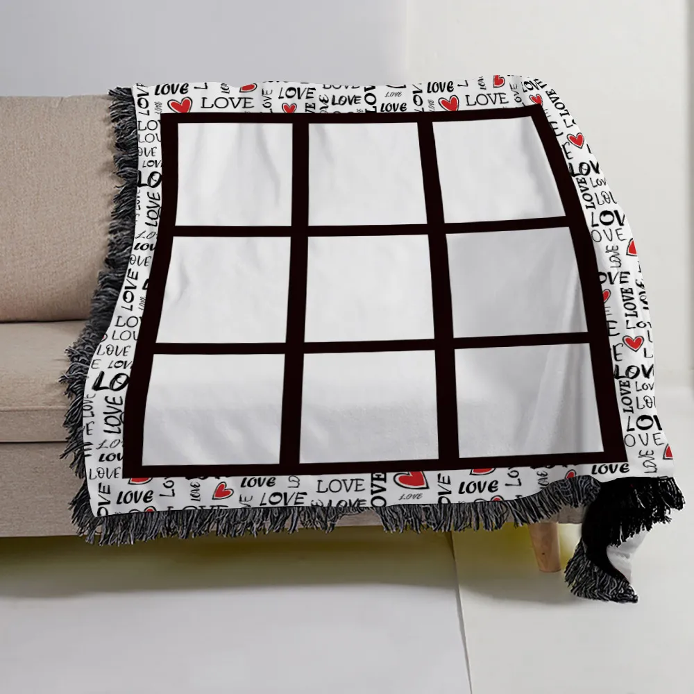 Sublimazione amore Coperta con nappa Facilmente personalizzabile Memorial San Valentino regalo anniversario del bambino