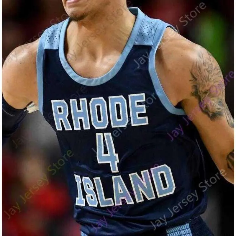 2020 Rhode Island Basketball Jersey NCAA College Fatts Russell Jeff Dowtin Tyrese Martin Langevine Calverley Mobley Lamar Odom Jared Terrell