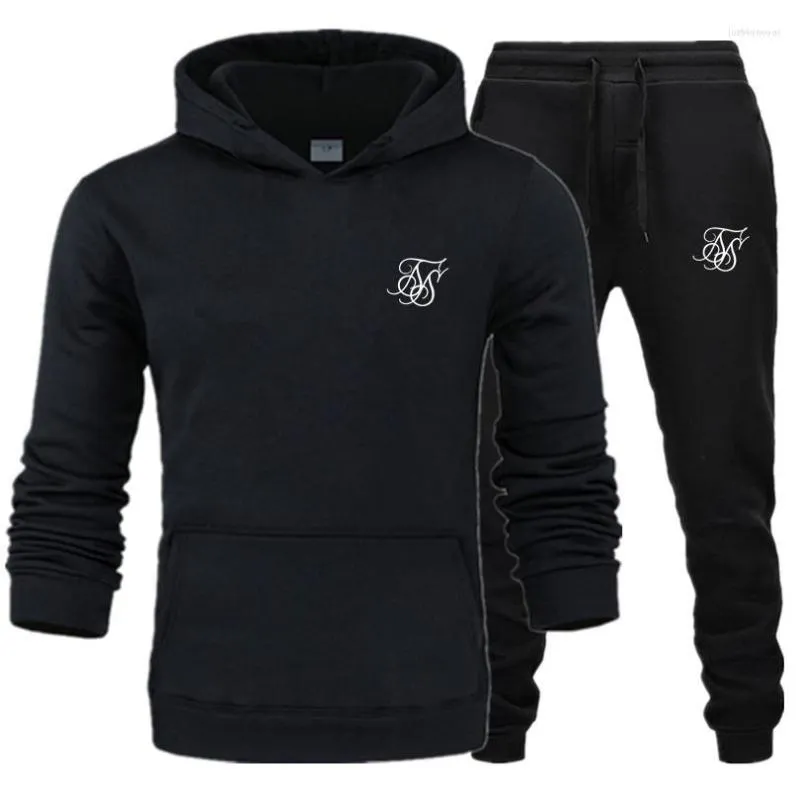 Sweatshirt Jogginghose 2 Stück Sets Schlanker Trainingsanzug Herrenbekleidung Mode Herbst Frühling Sportanzug