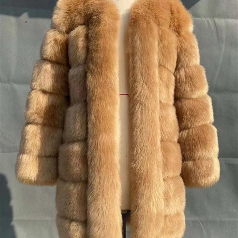 Giacche da donna ZADORIN Inverno lungo peloso Cappotto di pelliccia sintetica Giacche Donna Spessore caldo soffice Giacca di pelliccia sintetica Causale Party Soprabito Streetwear 220926