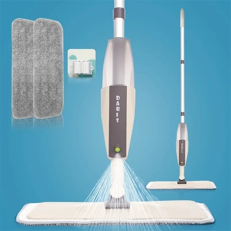 Mops Hand Spray Floor House Cleaning Tools for Wash Lazy Flat Cleaner with Replacement Microfiber Pads 220927